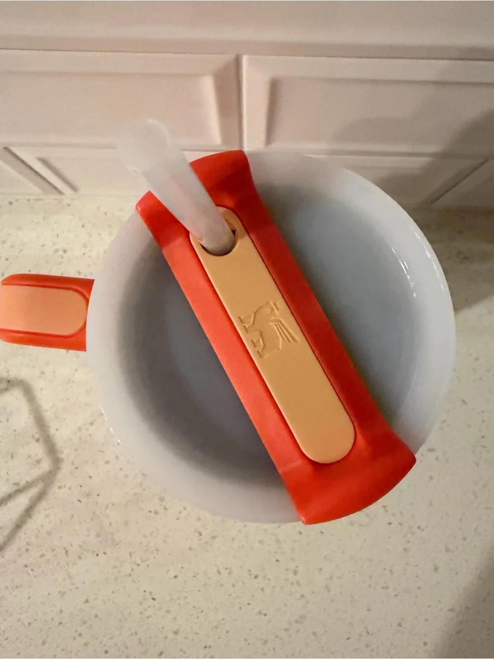 Stanley Orange Insulated Travel Mug with Straw and Handle 40 oz. - Picture 3 of 5